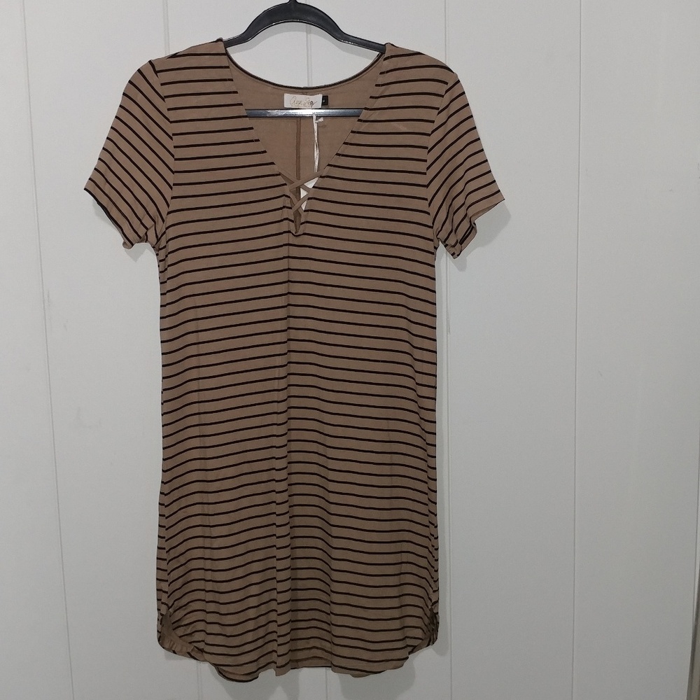 Ava Sky striped dress